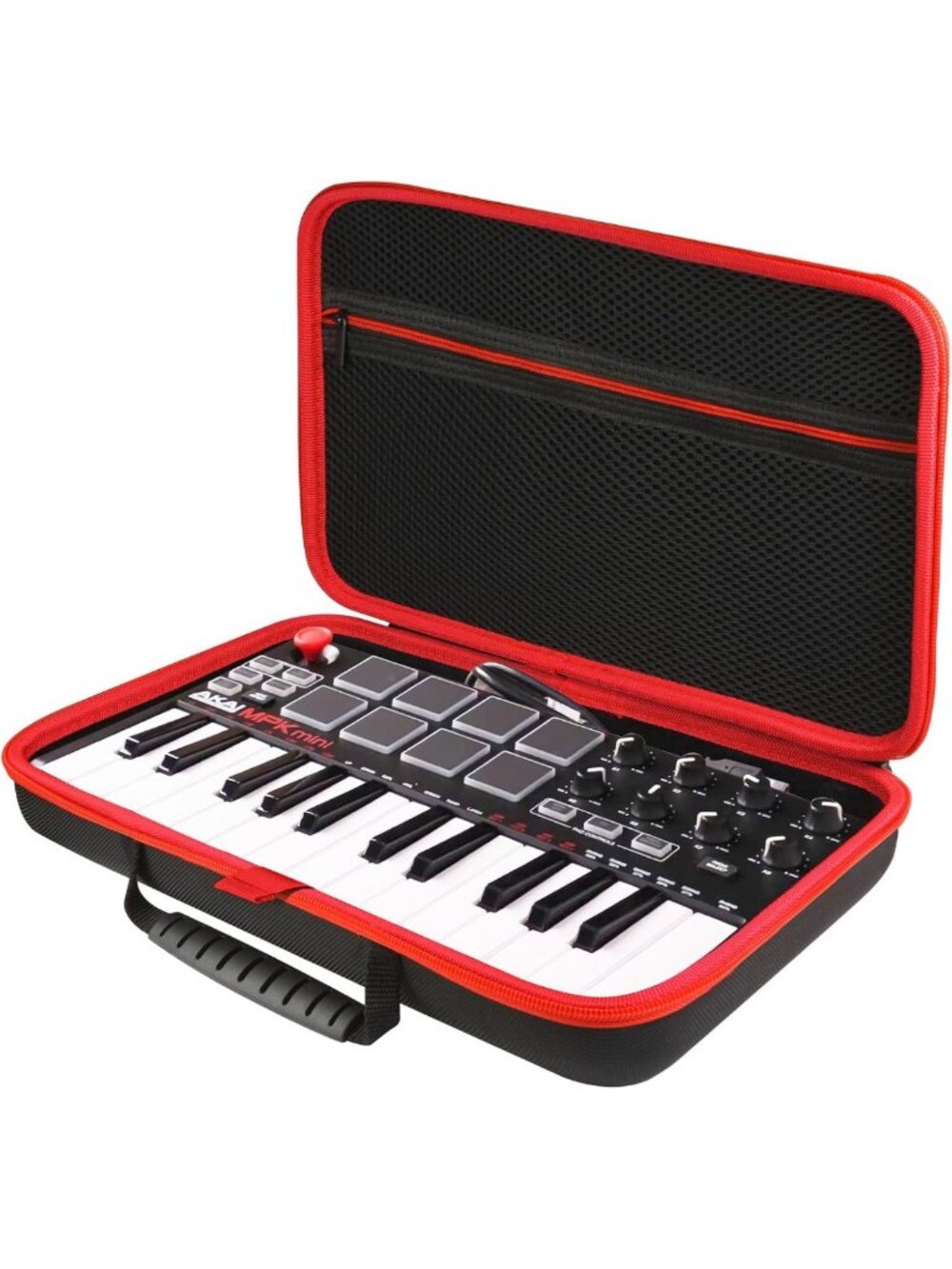 Protective Carrying Case for USB MIDI Keyboard Controller - Fits 25-Key Models